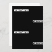 僕は皮肉気になメッセージは気にない 招待状 (正面/裏面)