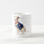 僕は着付けを犬に命じて服従を命ずるおもしろい コーヒーマグカップ (中央)
