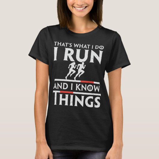 僕は知っているよ走うなことをやっている Tシャツ (正面)