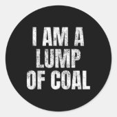 僕は石炭を積んだ簡単シンプル ラウンドシール (正面)