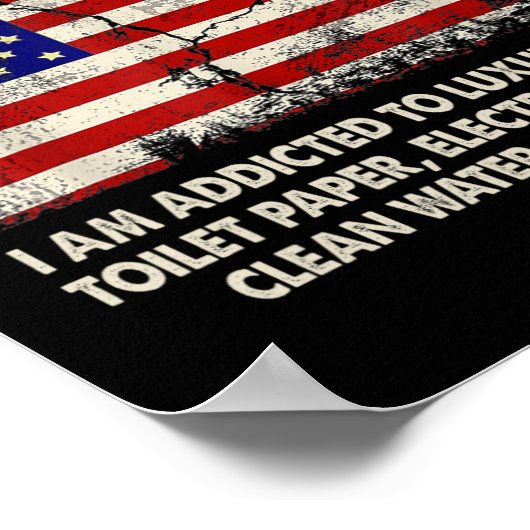 僕は社会主義では生きられない年だから病みつきだ ポスター (角)