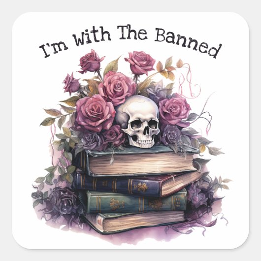 僕は禁止された本の恋人と一緒だ スクエアシール (正面)