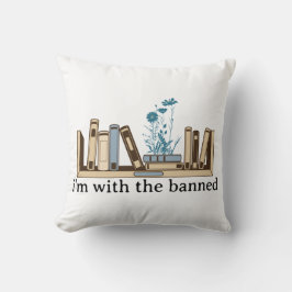 僕は禁止された本を持っておもしろいいる クッション