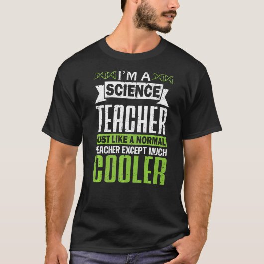 僕は科学先生だが科学クールおもしろいだ Tシャツ (正面)