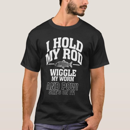 僕は竿を持って虫を揺らし爪を立てる Tシャツ (正面)