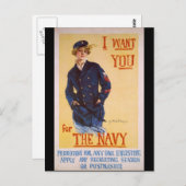 僕は第一次海軍大戦採用のためにあなたを雇いたい ポストカード (正面/裏面)
