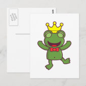 僕は緑のカエルです ポストカード (正面/裏面)