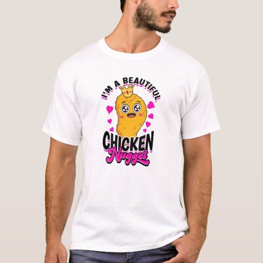 僕は美しいチキンナゲット - チキンナゲット Tシャツ (正面)