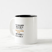 僕は老人ログになるとは夢にも思わすごいなかカッコいいった ツートーンマグカップ (正面左)