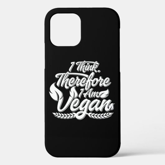 僕は考えだからビーガンだ Case-Mate iPhoneケース (裏面)