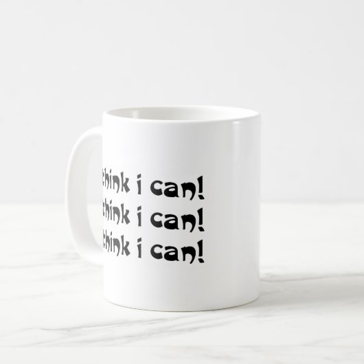 僕は考えできるよ コーヒーマグカップ (正面左)