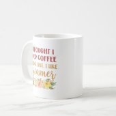 僕は考えコーヒーが好きでクリームが好きになった コーヒーマグカップ (正面左)