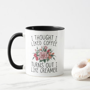 僕は考えコーヒーが好きでクリームが好きになった マグカップ