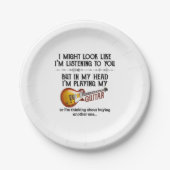 僕は聞君の味方だが頭の中では僕の遊味方だ ペーパープレート (正面)