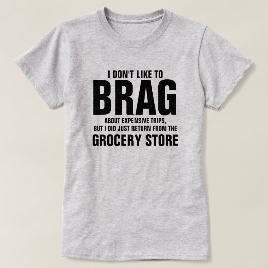 僕は自慢するのはいやだ Tシャツ (デザイン正面)