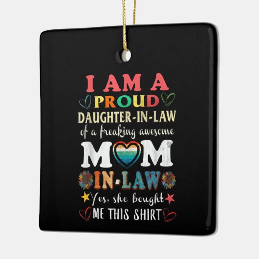 僕は自由誇りを持ったの法則の娘だ素晴らし セラミックオーナメント (左)