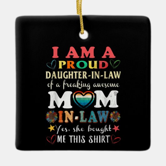 僕は自由誇りを持ったの法則の娘だ素晴らし セラミックオーナメント (正面)