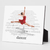 僕は舞踊家だ フォトプラーク (側面)