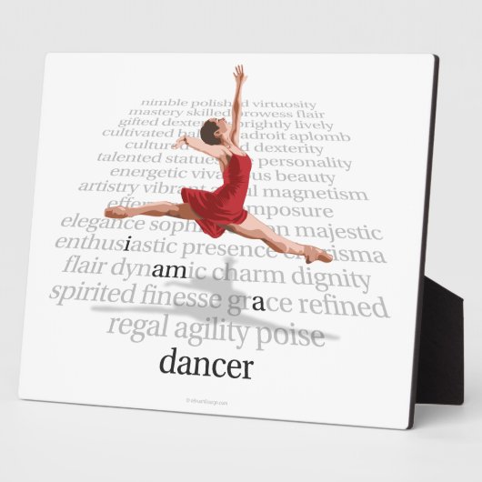 僕は舞踊家だ フォトプラーク (側面)