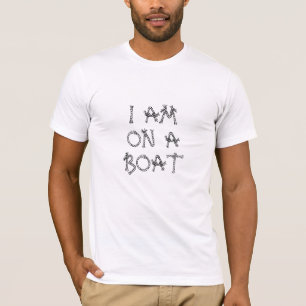 僕は舟に乗って縄航海の結び舟を漕いでいる Tシャツ