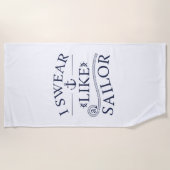 僕は船乗りのように誓う ビーチタオル (正面)