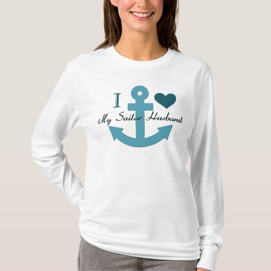 僕は船乗りの夫が好きだ Tシャツ (正面)