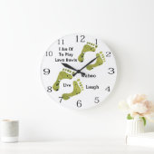 僕は芝刈り遊に行く ラージ壁時計 (ホーム)