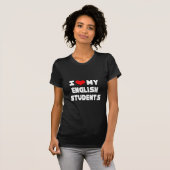 僕は英語の学生が好きだ Tシャツ (正面フル)