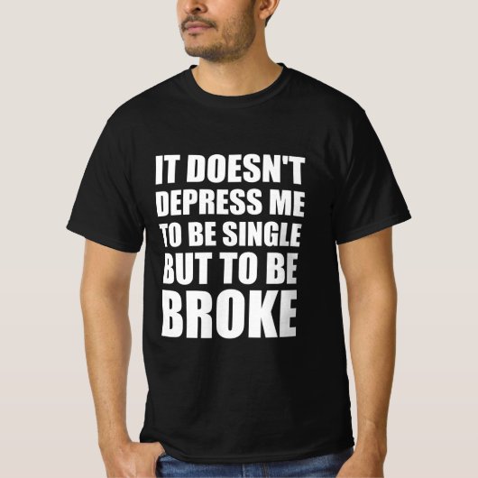僕は虚無の身だ独身のと思わぬ Tシャツ (正面)