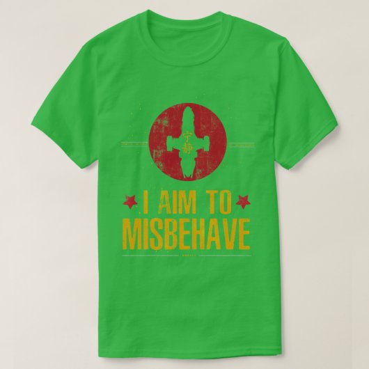 僕は行儀を誤ることを目的とする Tシャツ (デザイン正面)