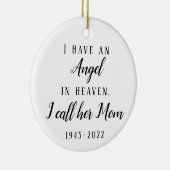 僕は親も父も無く天国天使を戴く セラミックオーナメント (右)
