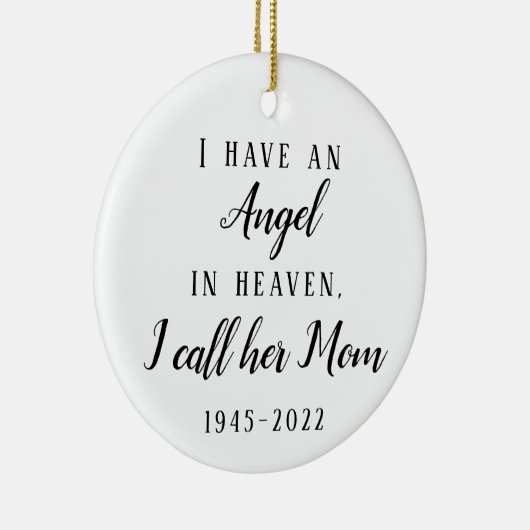 僕は親も父も無く天国天使を戴く セラミックオーナメント (右)