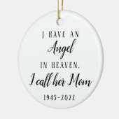 僕は親も父も無く天国天使を戴く セラミックオーナメント (左)