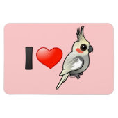 僕は角の付いたコッカティエルが好きだ マグネット (横)