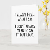 僕は言うことばかり言っている カード (黄色い花)