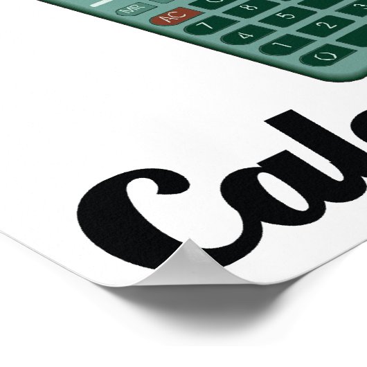 僕は計信じ算器を使う ポスター (角)