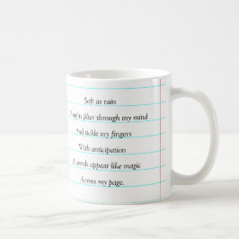 僕は詩を書やる気を起こさせるくパーソナライズされた コーヒーマグカップ