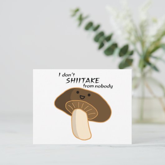 僕は誰からも椎茸は出ない ポストカード (スタンド正面)