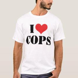 僕は警官のTシャツが大好き Tシャツ