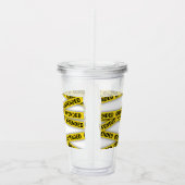 僕は警察のテープが通らないように怒っている アクリルタンブラー (右)