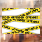 僕は警察のテープが通らないように怒っている ウィンドウサイン (シート2)