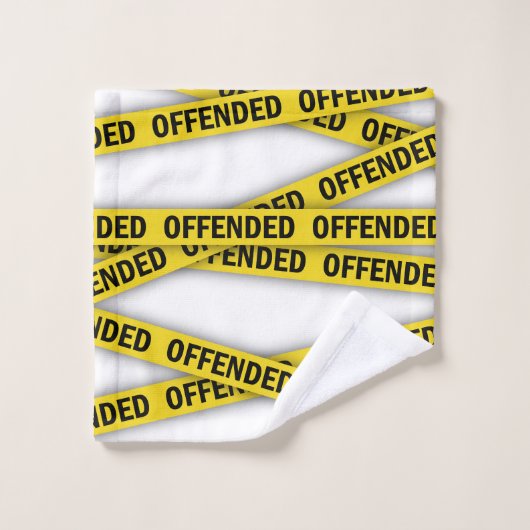 僕は警察のテープが通らないように怒っている ウォッシュタオル (ウォッシュタオル)