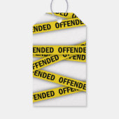 僕は警察のテープが通らないように怒っている ギフトタグ (裏面)