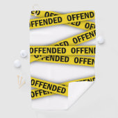 僕は警察のテープが通らないように怒っている ゴルフタオル (インサイチュ)