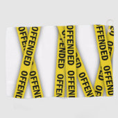 僕は警察のテープが通らないように怒っている ゴルフタオル (横)