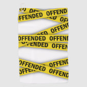 僕は警察のテープが通らないように怒っている ゴルフタオル (正面)