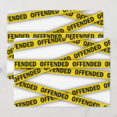 僕は警察のテープが通らないように怒っている サンキューカード (正面/裏面)