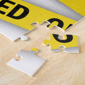 僕は警察のテープが通らないように怒っている ジグソーパズル (側面)