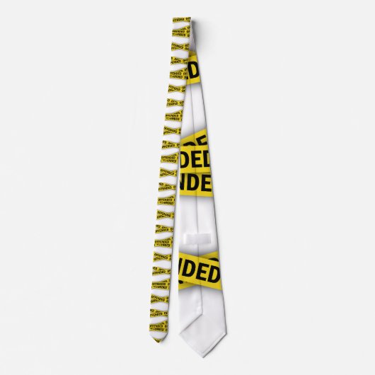 僕は警察のテープが通らないように怒っている ネクタイ (裏面)