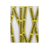 僕は警察のテープが通らないように怒っている ノートパッド (回転)